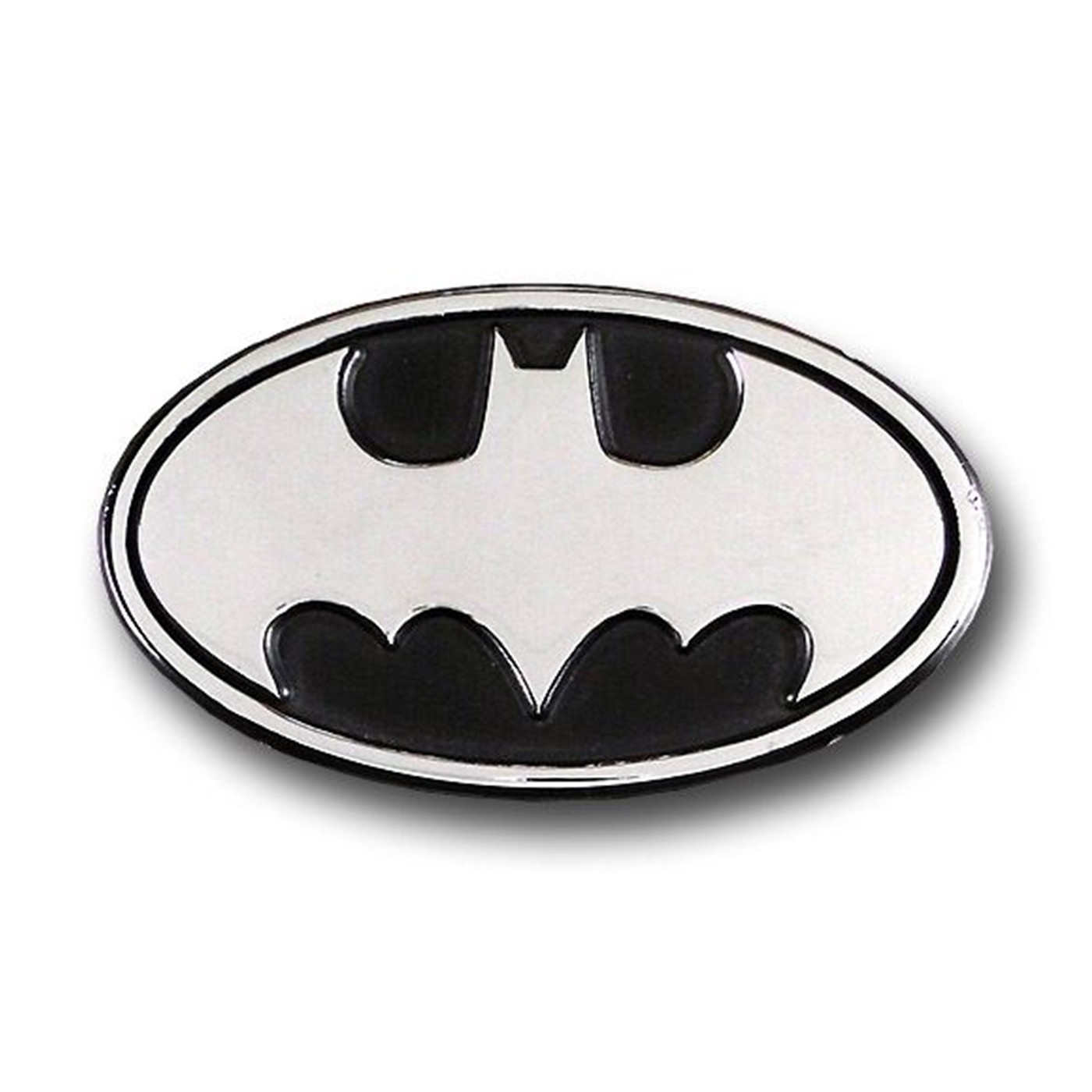 Batman Oval Symbol Chrome Adhesive Car Emblem