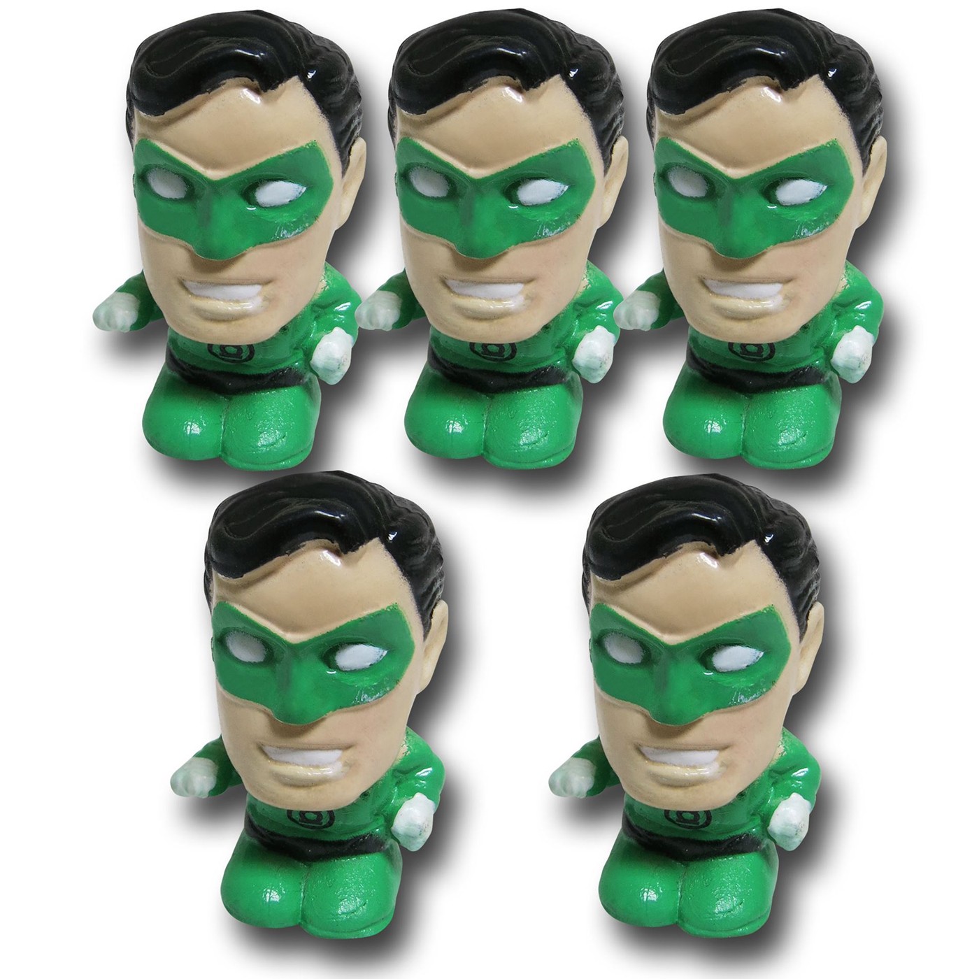 Green Lantern Deformed Pencil Eraser Topper 5 Pack