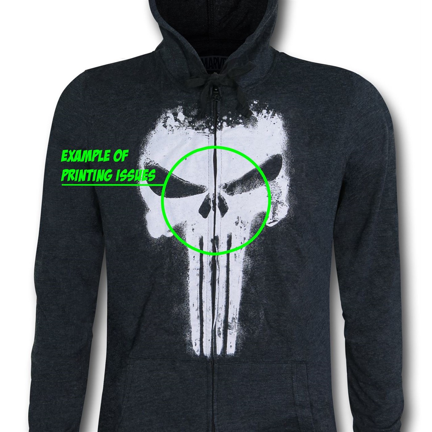 Punisher Symbol Factory Second Men's Zipper Hoodie