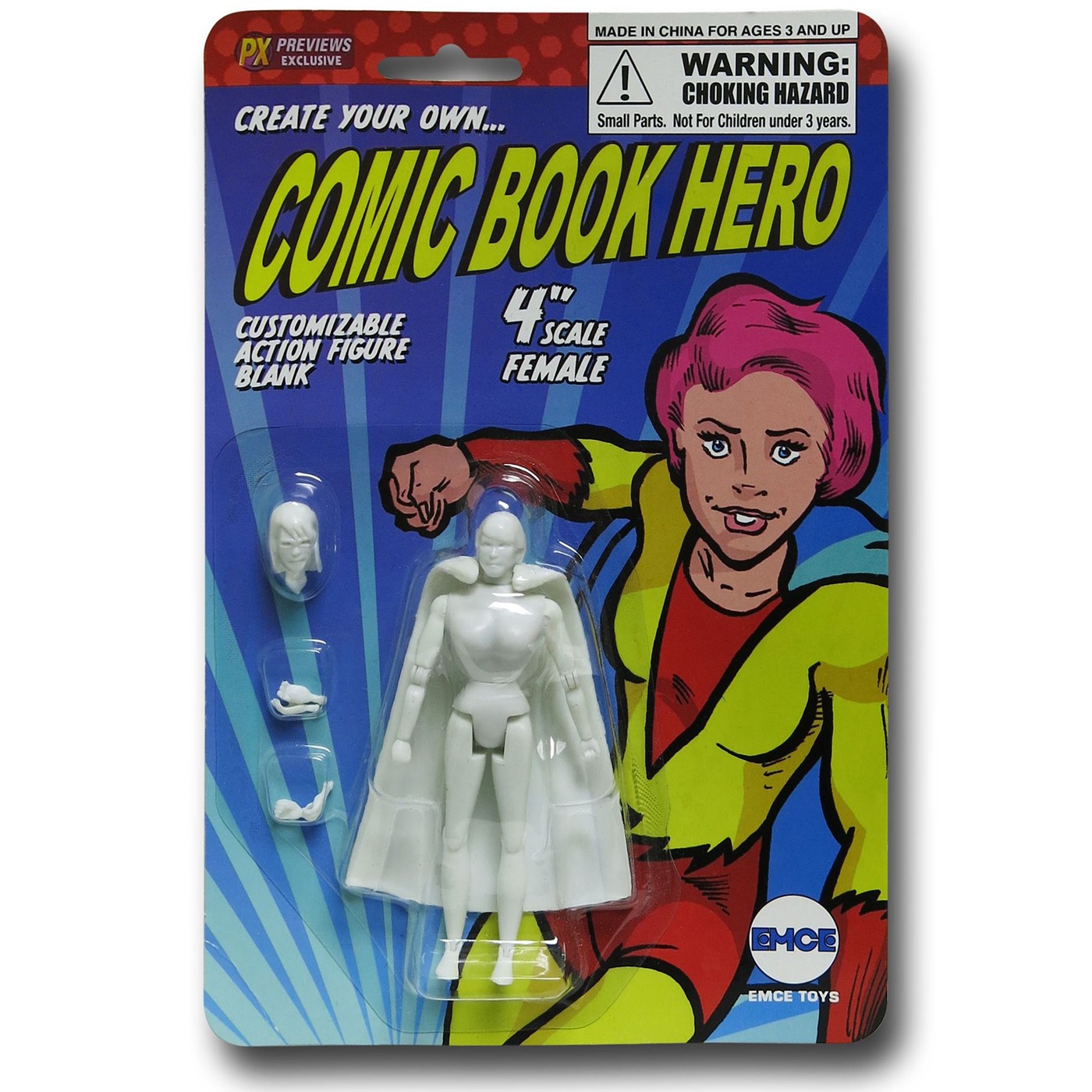 Female Comic Hero Customizable Figure