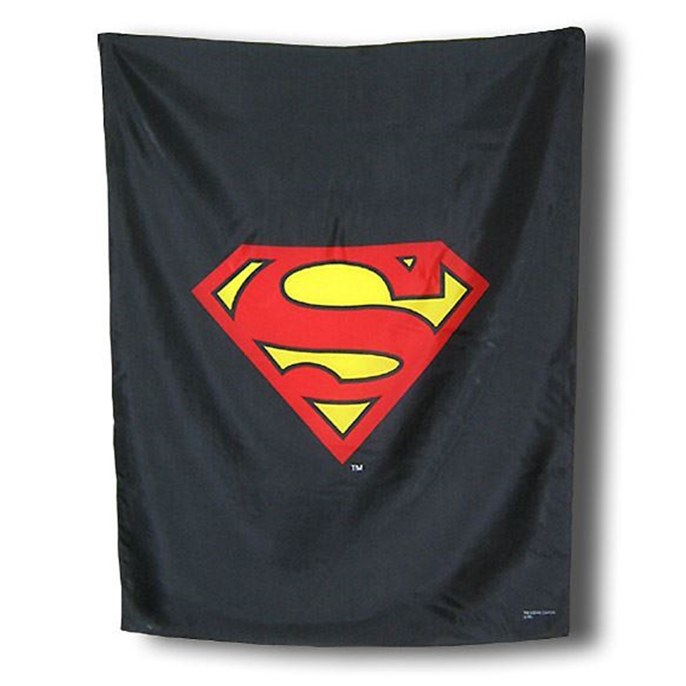 Superman Symbol Black Fabric Flag