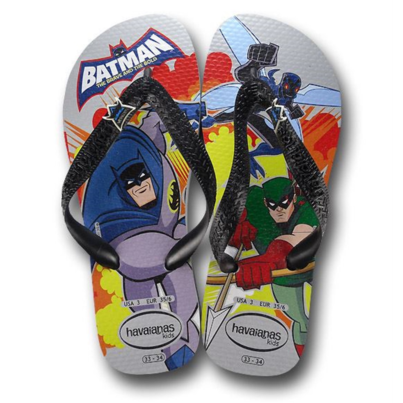 Batman Brave/Bold Kids Havaianas Sandals