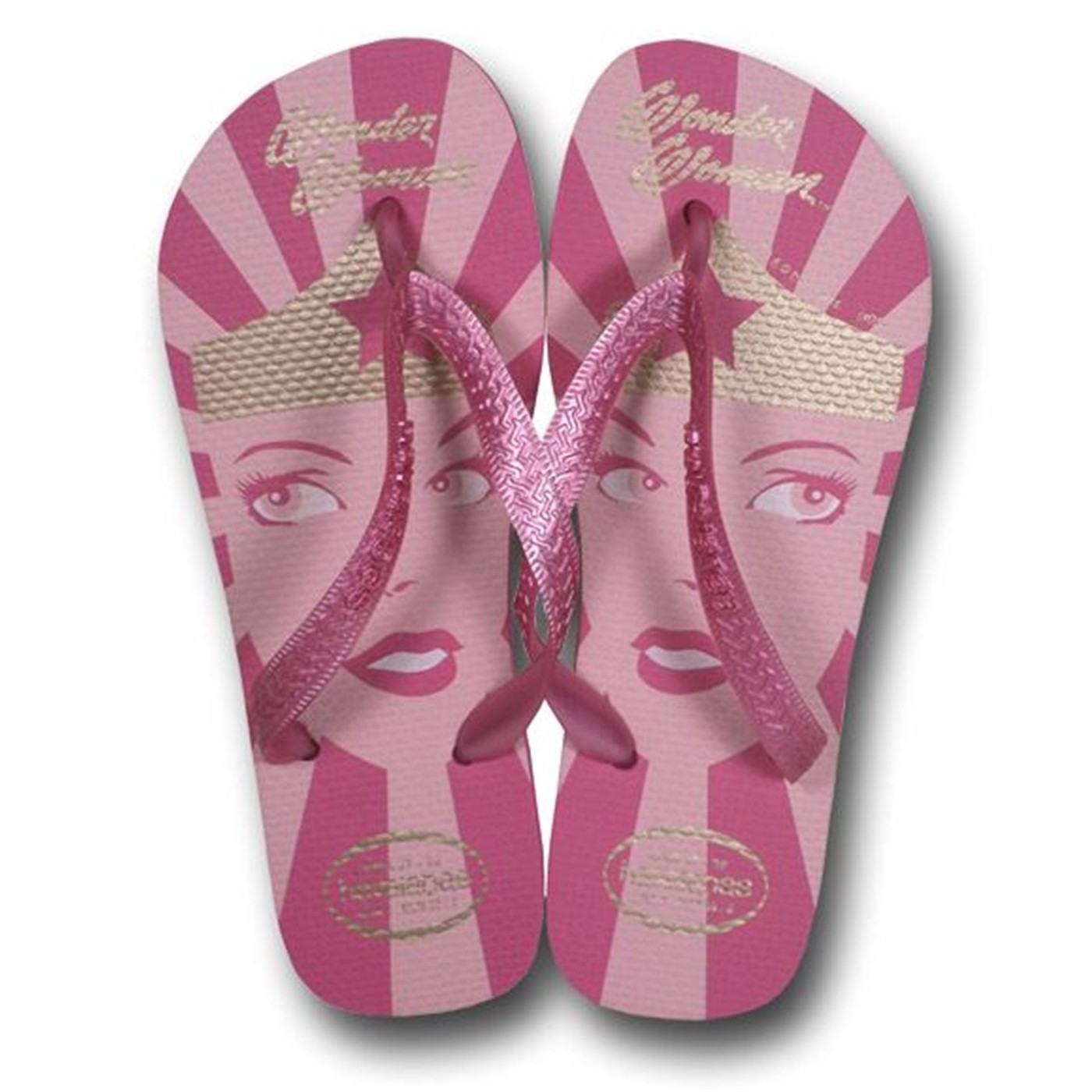 Wonder Woman Havaianas Gum Rose Sandal Flip Flops