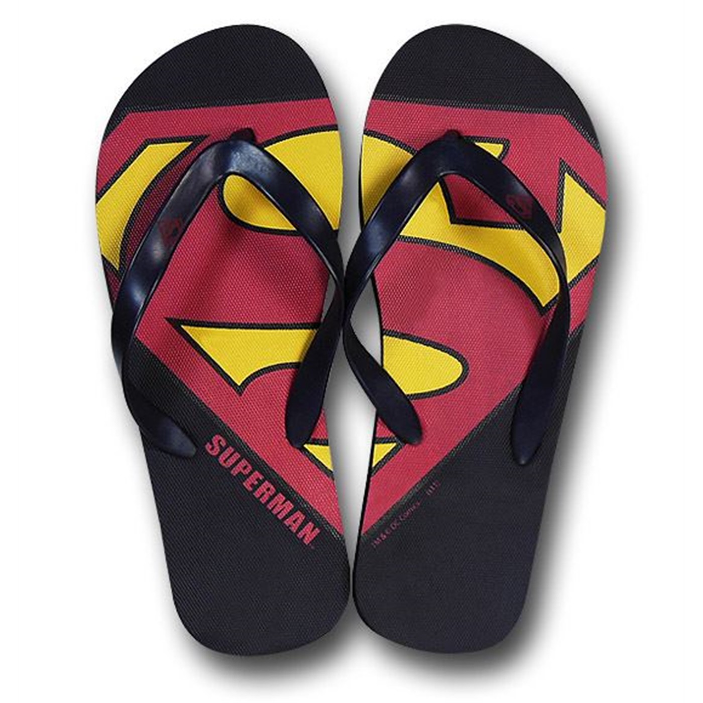 Superman Symbol Embossed Flip Flops