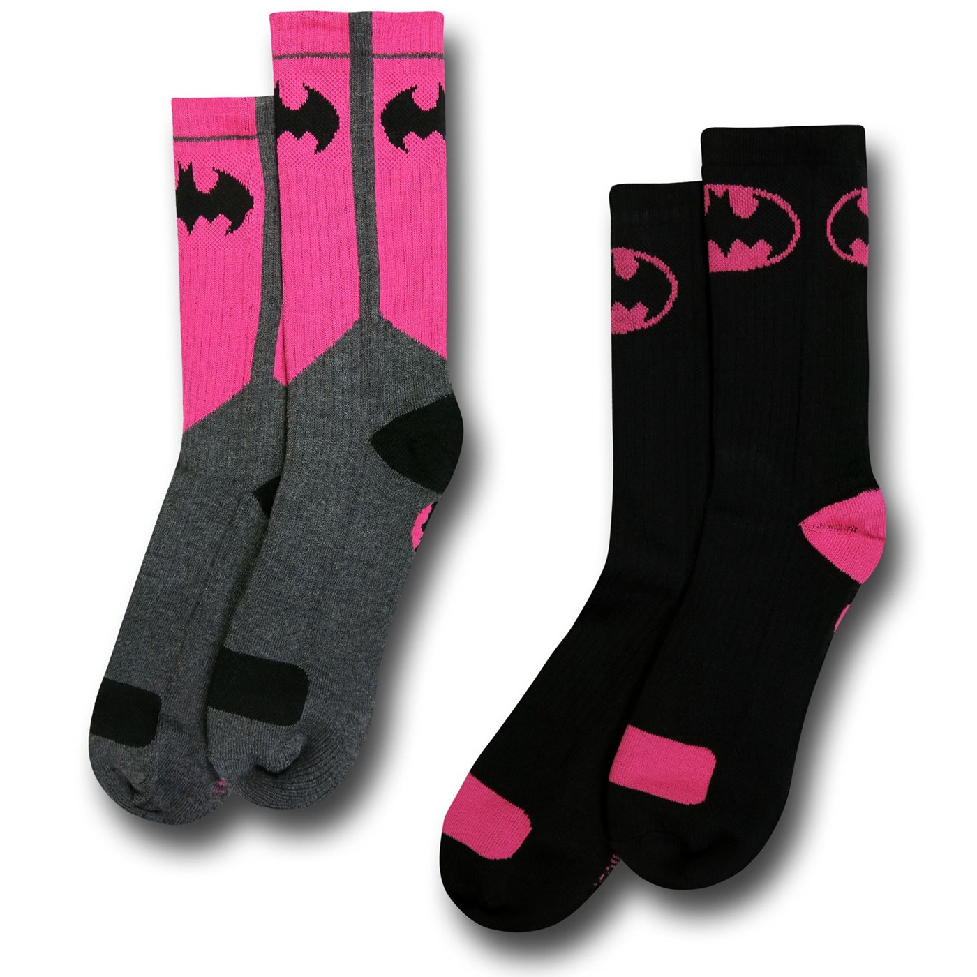 Batman Womens Athletic Crew Sock 2-Pair Pack