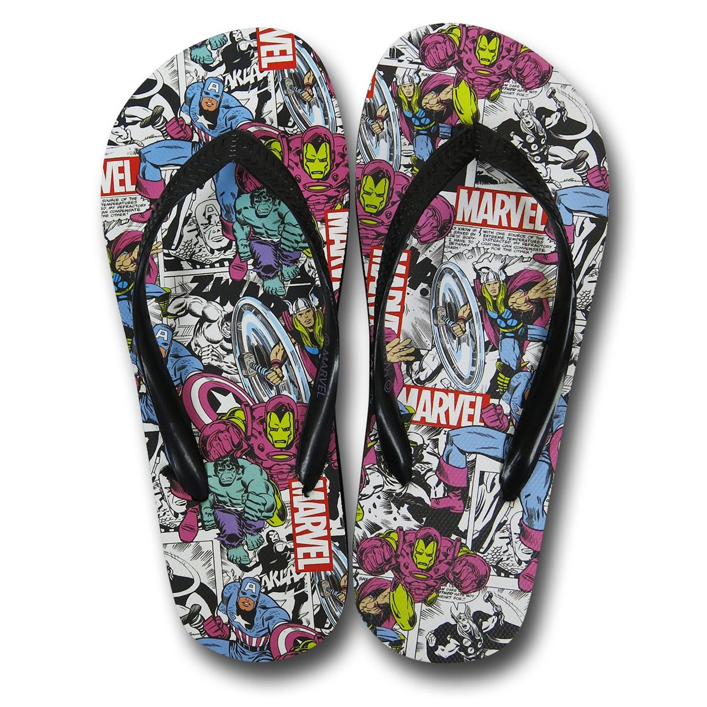 Marvel Collage Women's Flip Flops