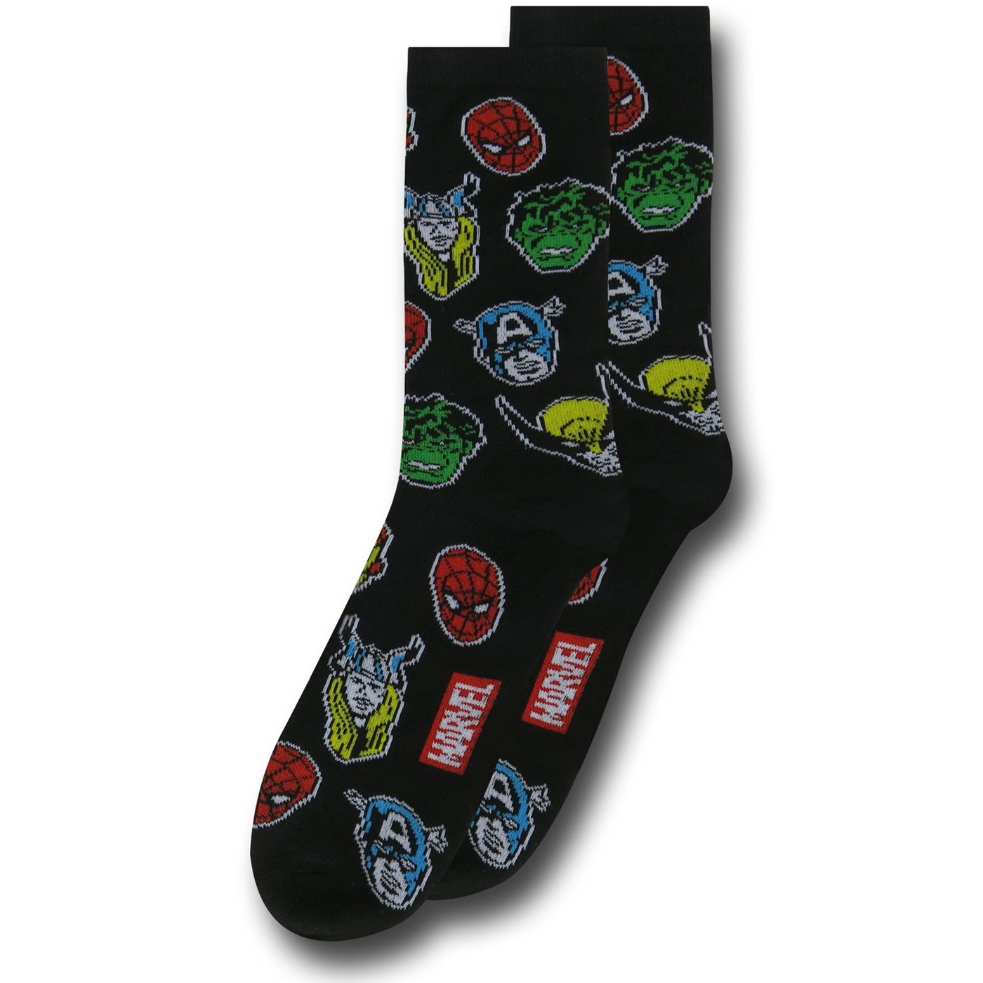 Marvel Heads Crew Sock 2-Pair Pack