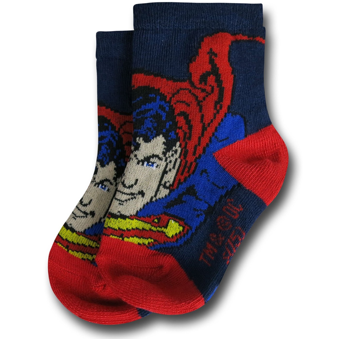 Superman Whap and Symbols Infant 6 Pack Socks