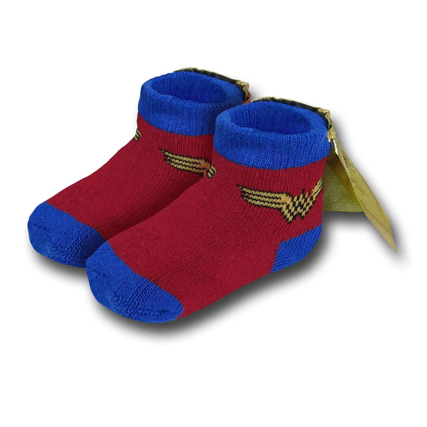 Wonder Woman Caped Infant Socks