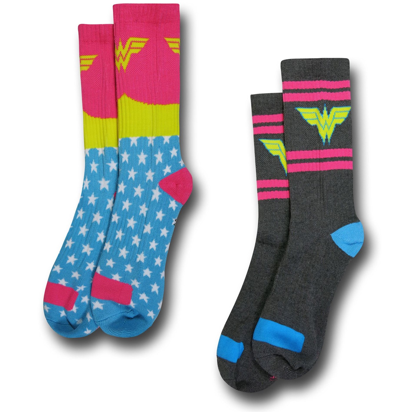 Wonder Woman Womens Athletic Crew Sock 2-Pair Pack