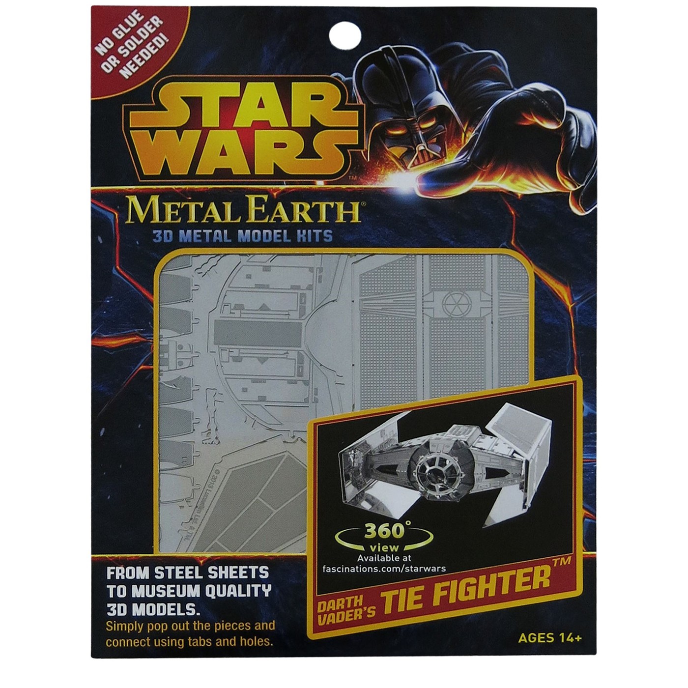 Star Wars Darth Vader TIE Metal Earth Model Kit