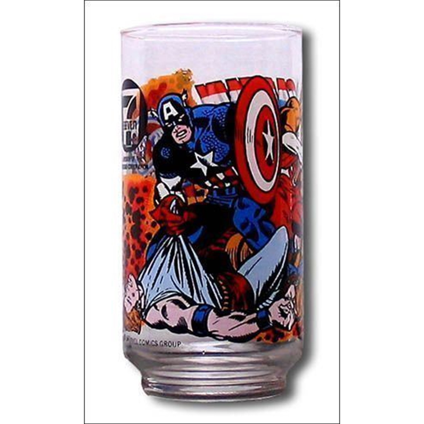 Captain America 1977 7-11 Glass