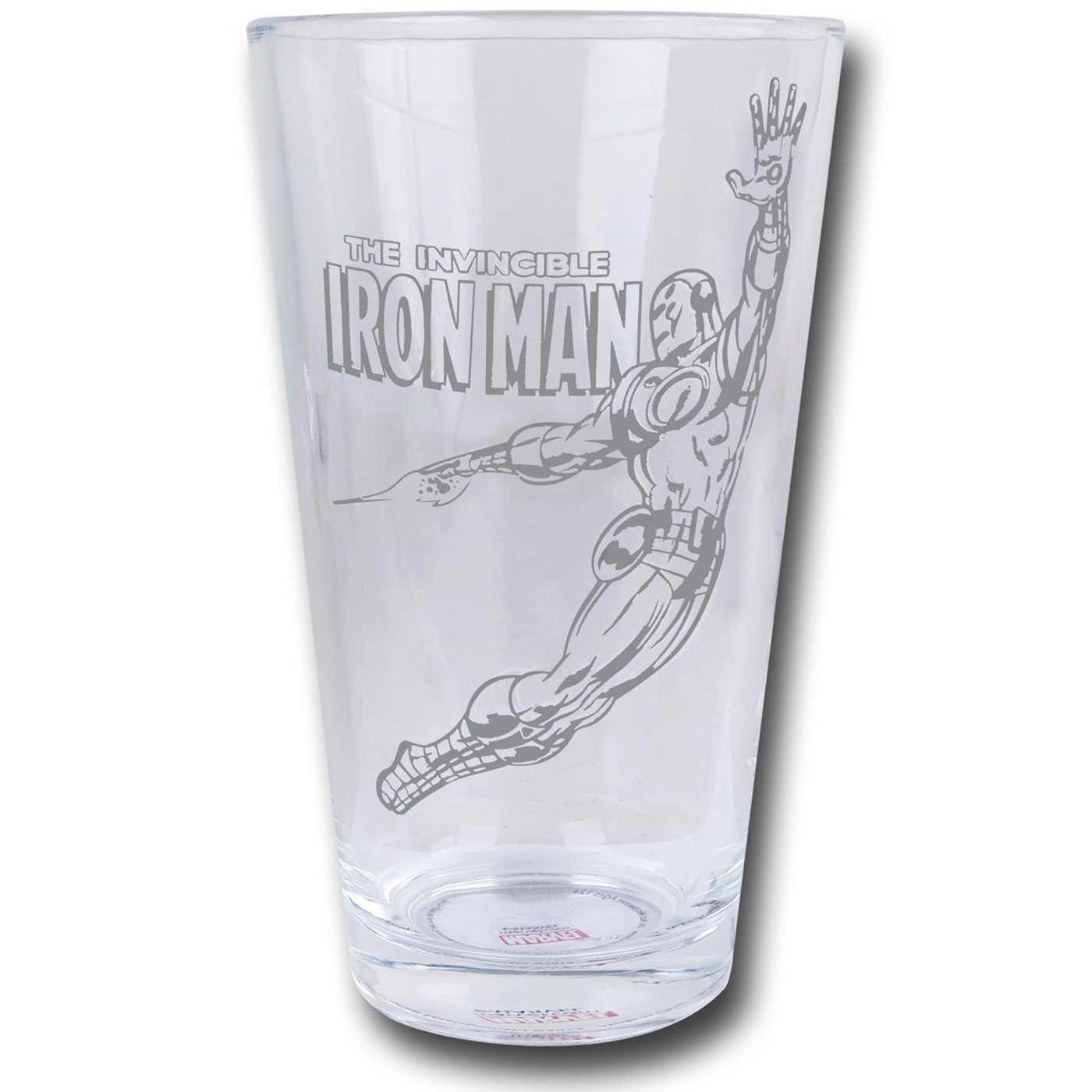 Iron Man Etched Print Pint Glass
