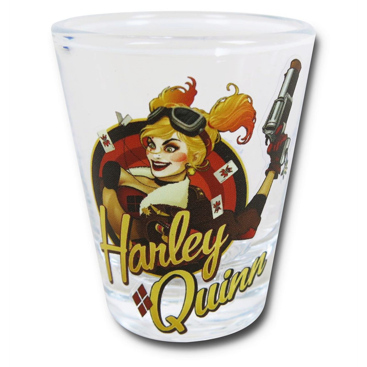 Harley Quinn Bombshell Mini Glass