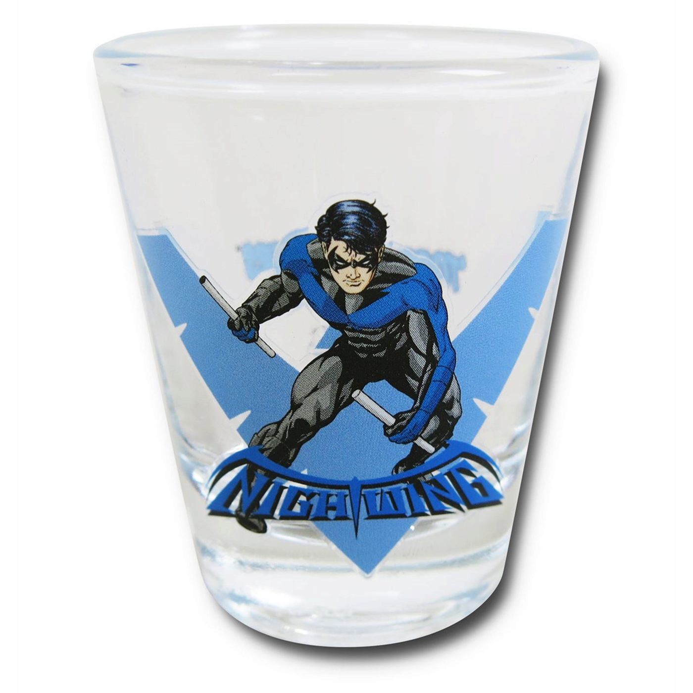 DC Comics Nightwing Stance Pose Mini Glass