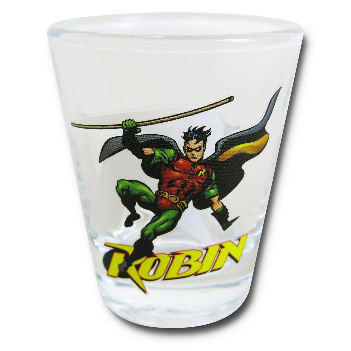 Robin in Action Mini Glass