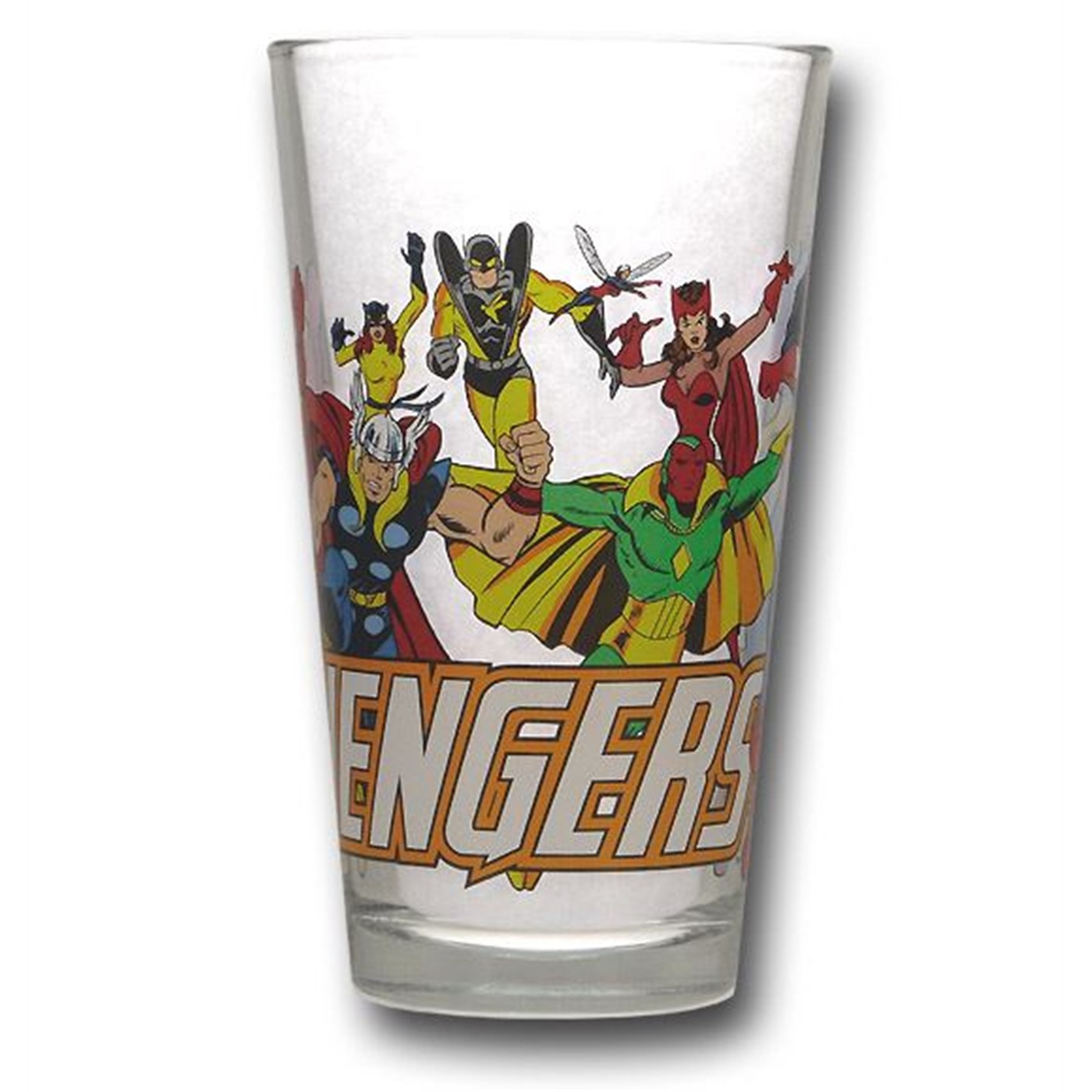 Avengers Clear Pint Glass