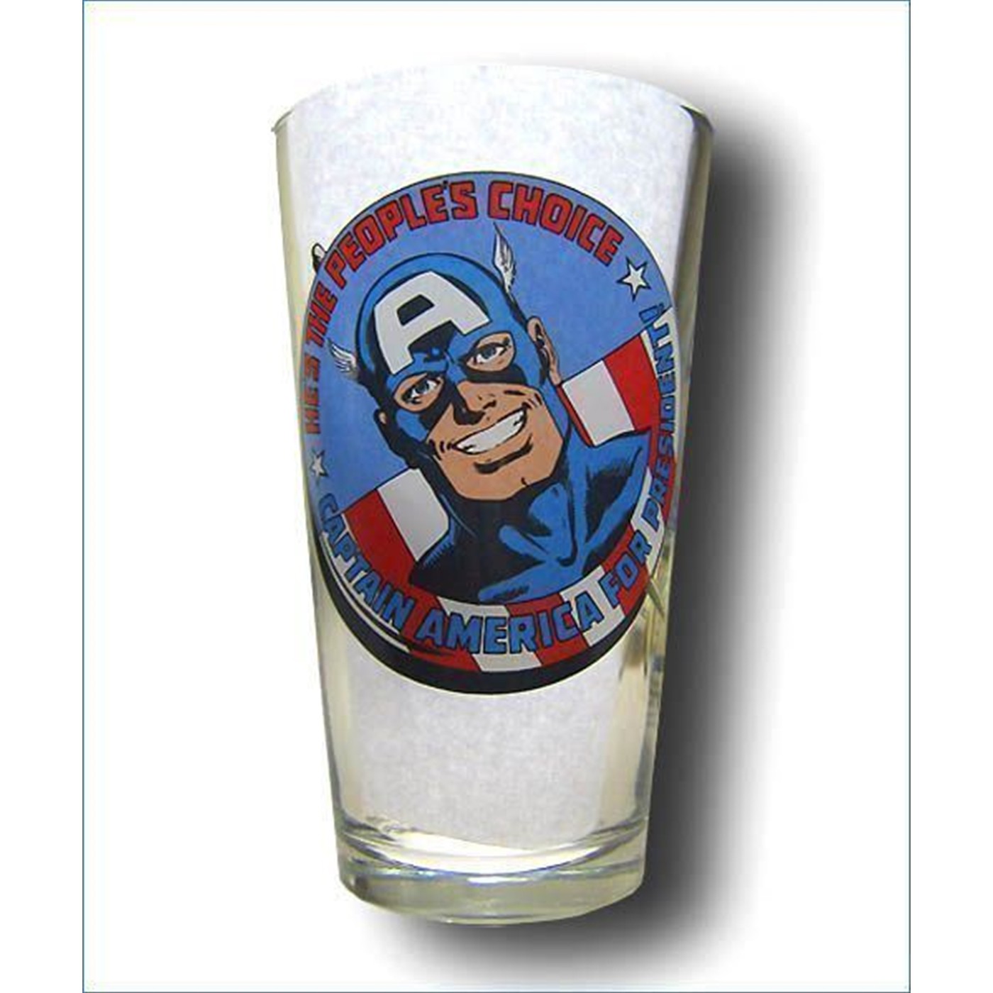 Captain America For President Pint Glass