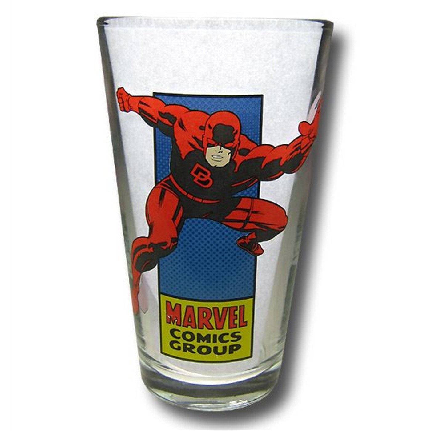 Daredevil Marvel Silver Age Clear Pint Glass