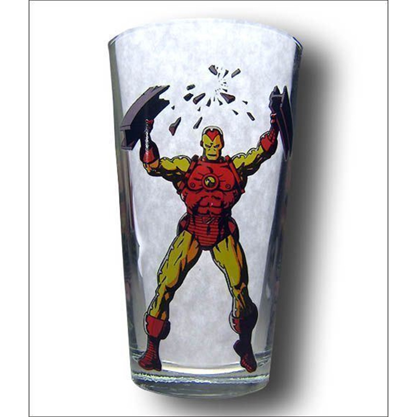 Iron Man Clear Pint Glass