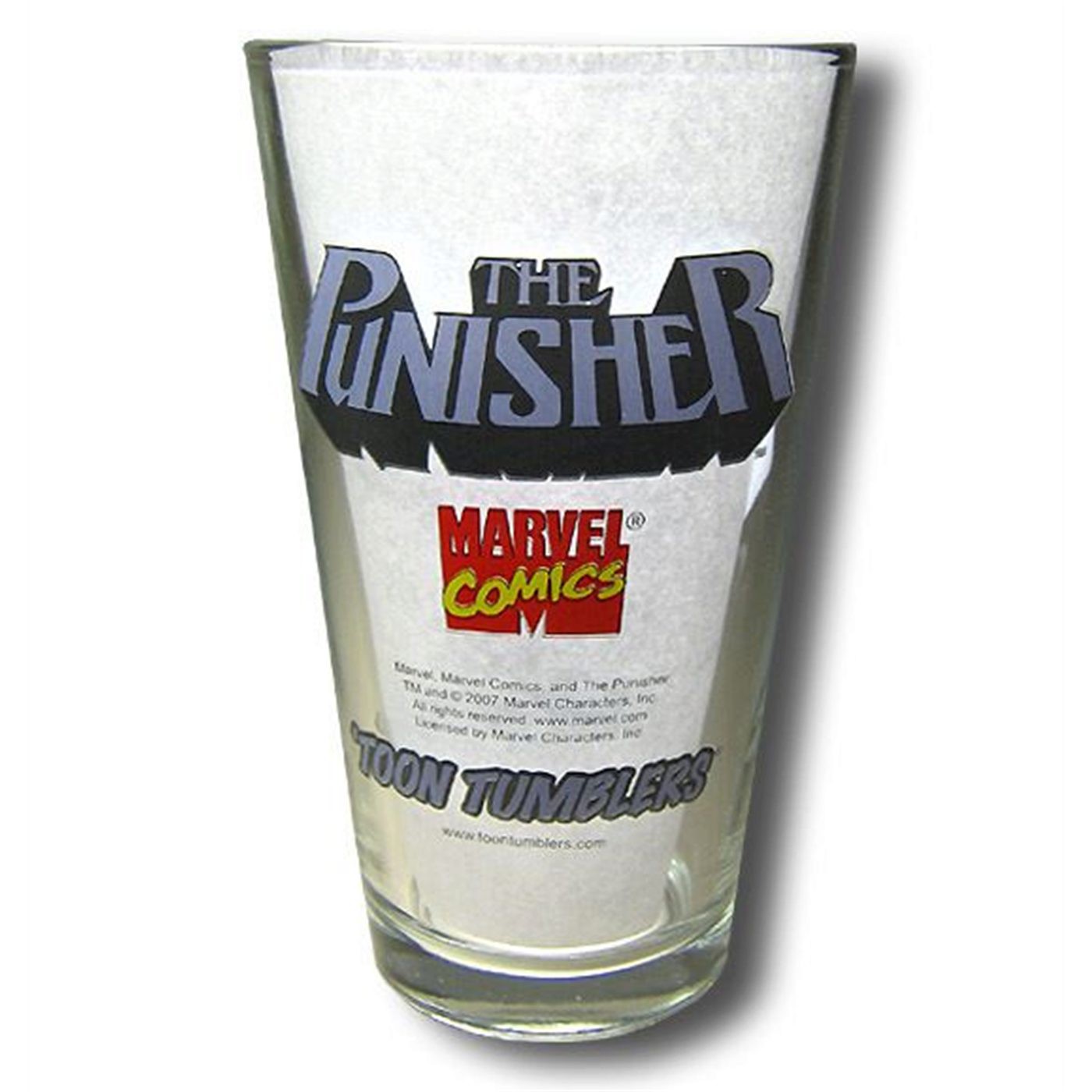 Punisher Clear Pint Glass