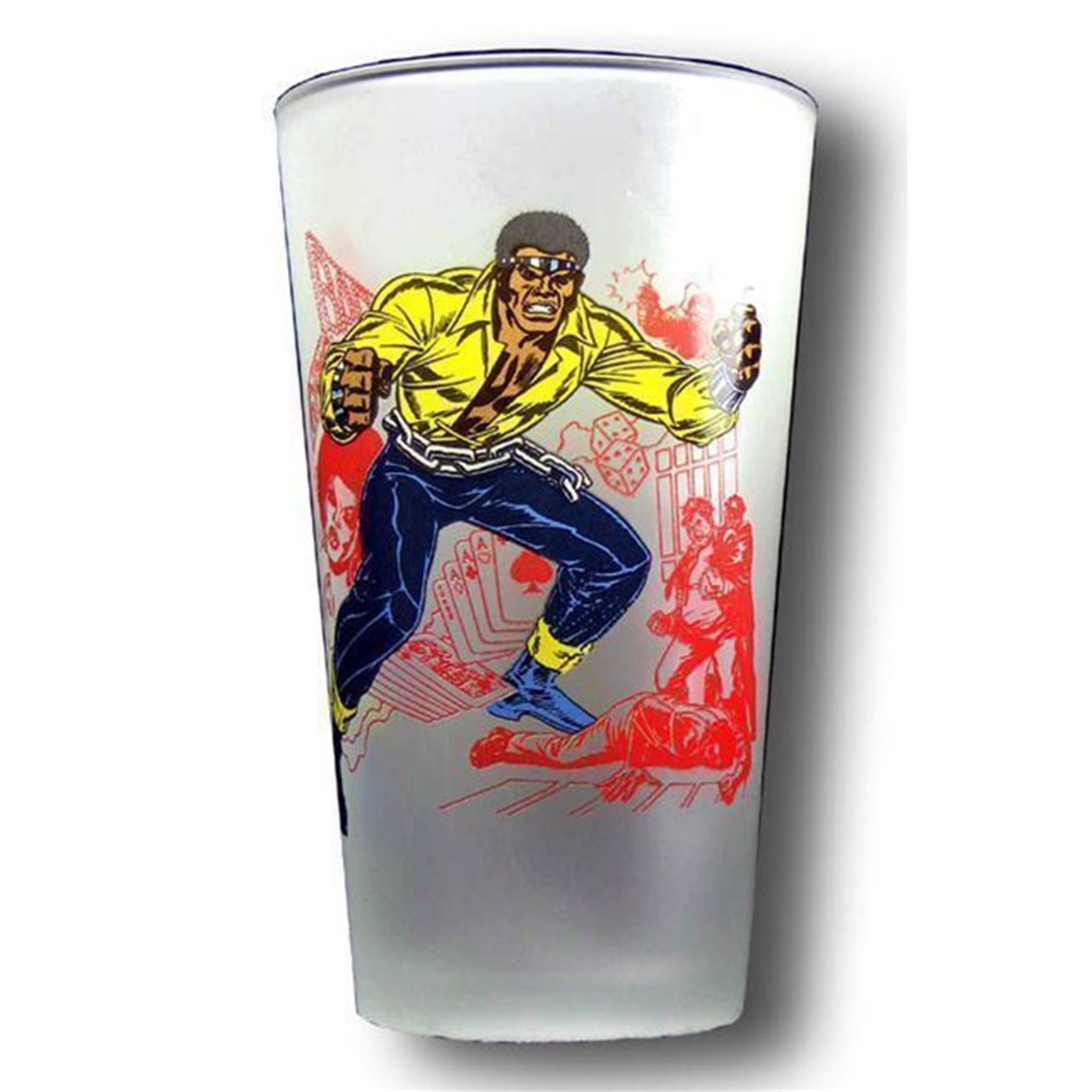 Power Man Clear Pint Glass
