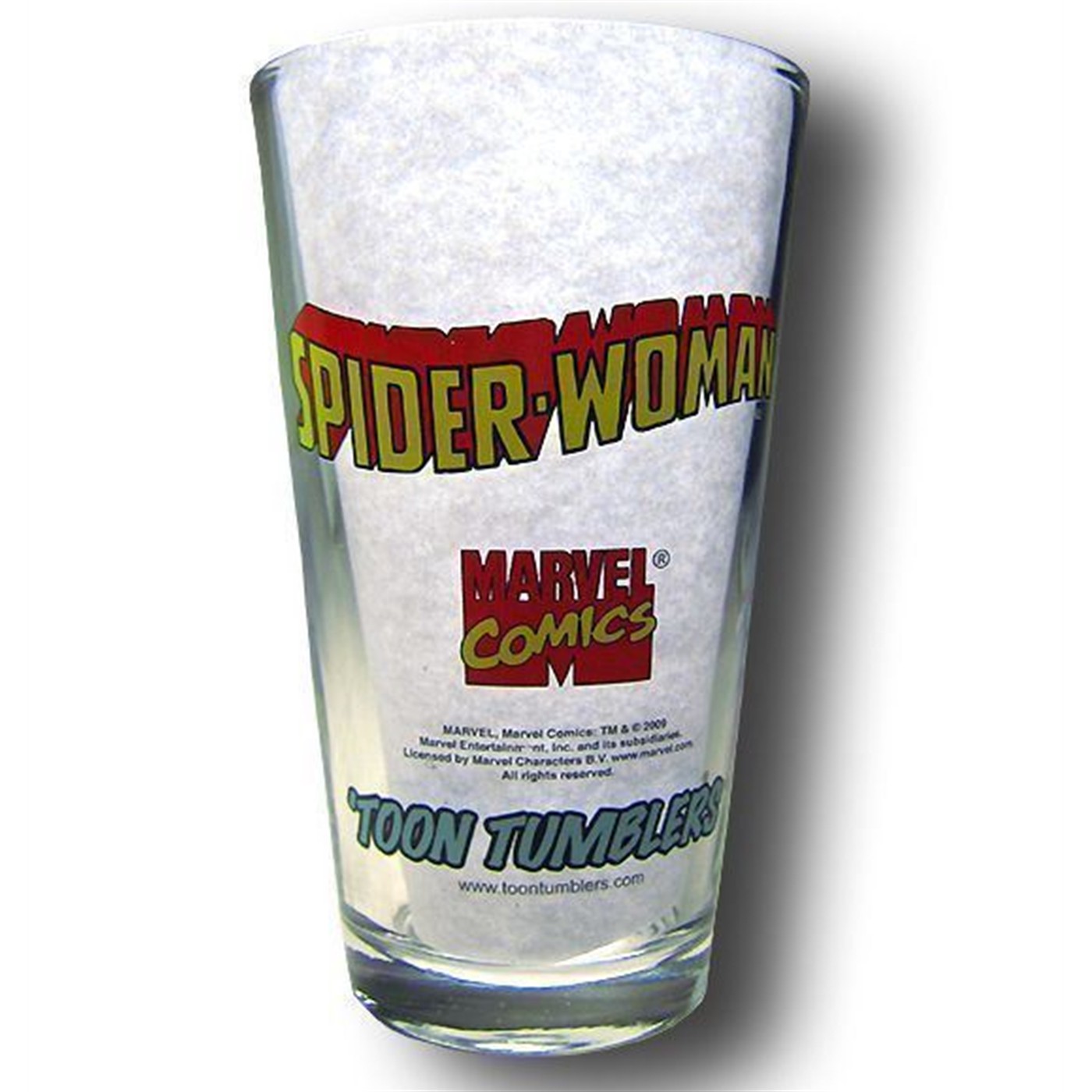 Spiderwoman Clear Pint Glass
