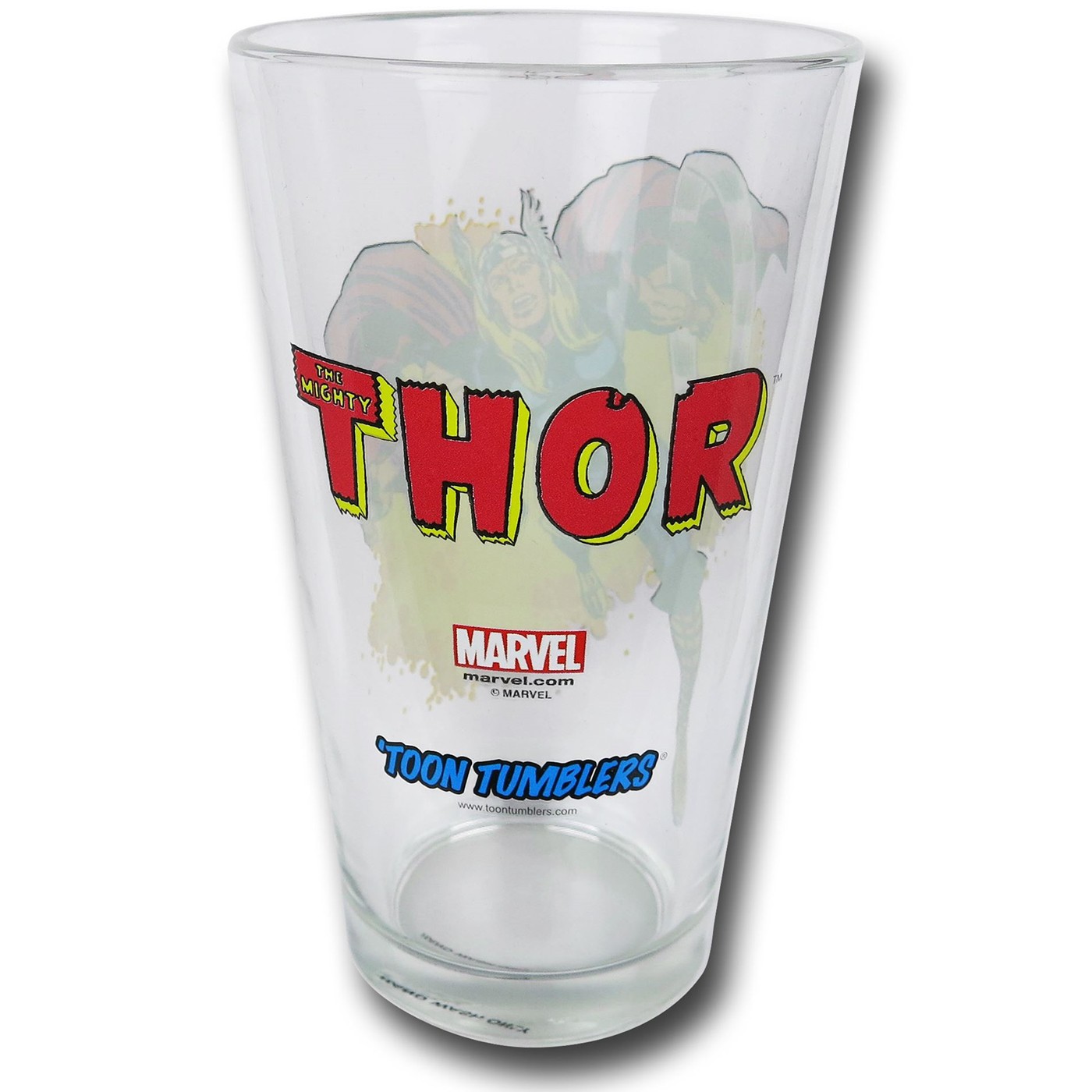 Thor Hammer Swinging Clear Pint Glass
