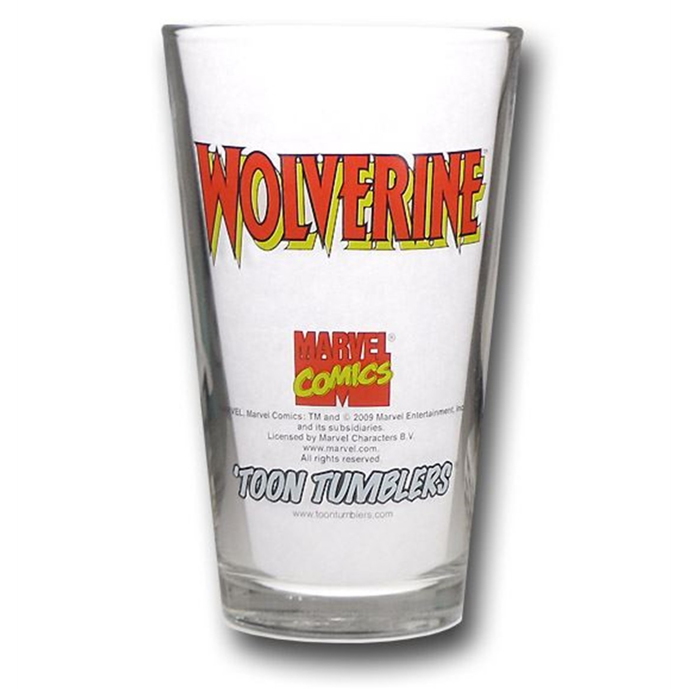 Wolverine Silver Age Glass Pint