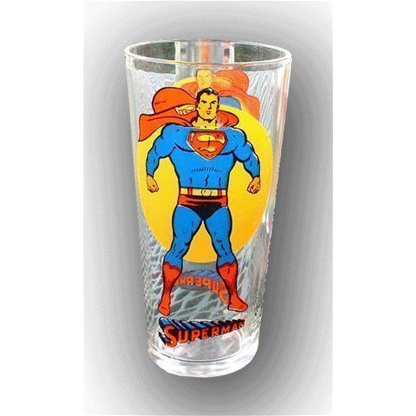 Superman 1976 Pepsi Moon Glass
