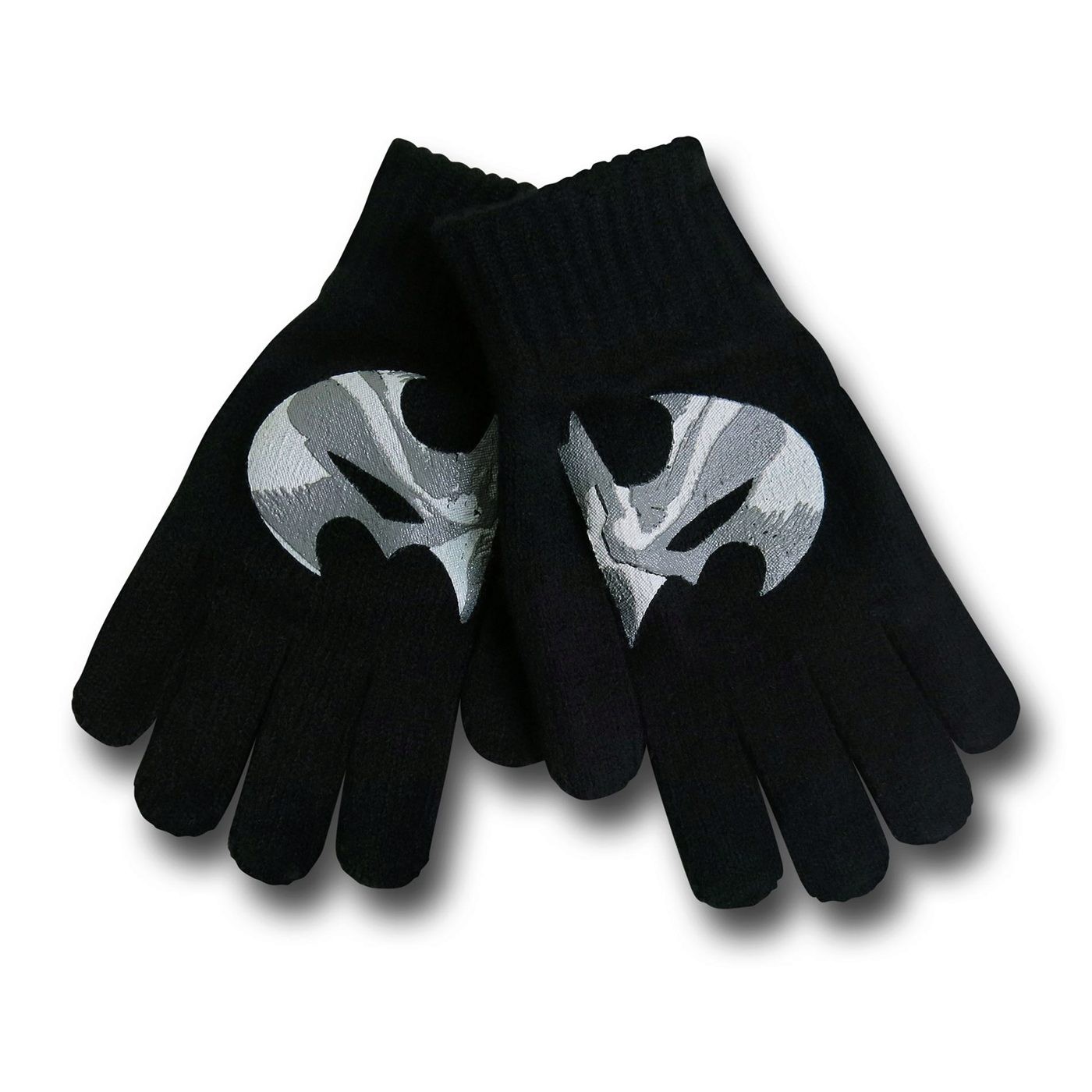 Batman Oversized Camo Symbol Printed Gloves