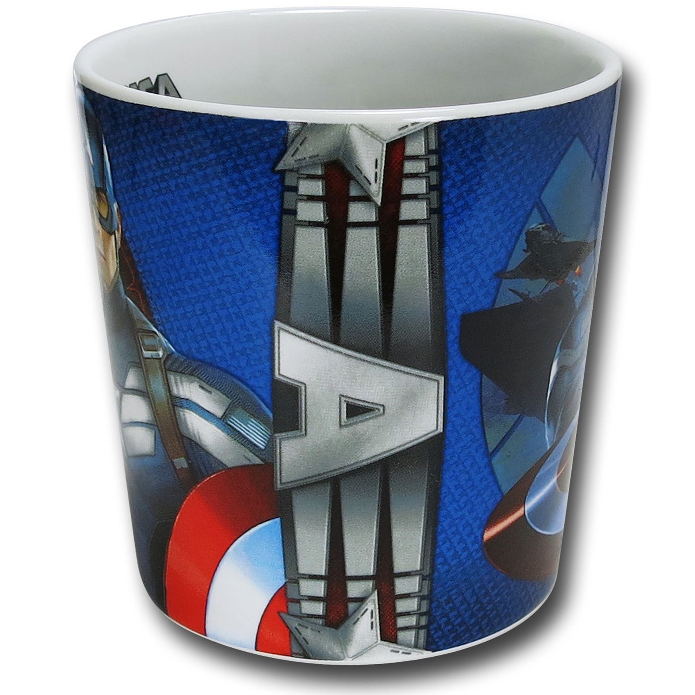 Captain America Winter Soldier Logo Rim 12oz Mug