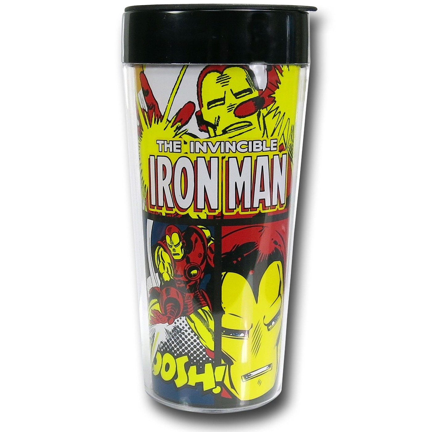 Iron Man Comic Action 16oz Plastic Travel Mug
