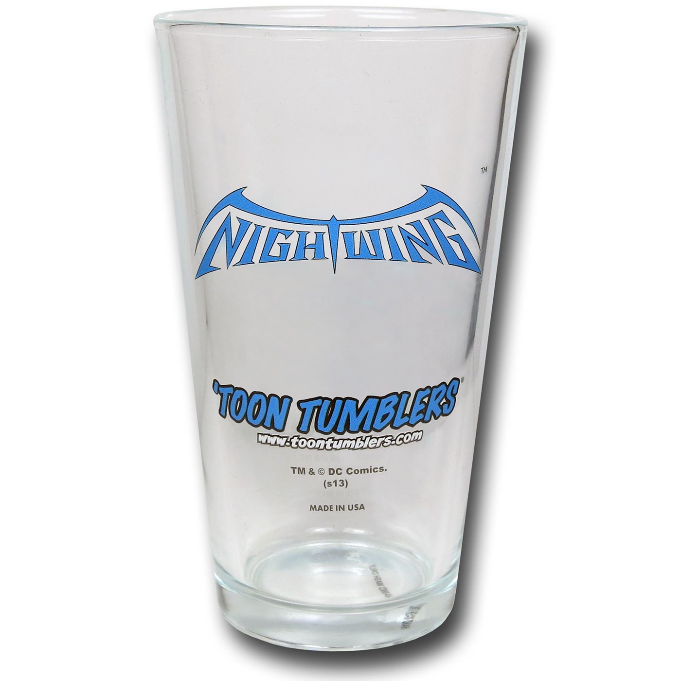 Nightwing Symbol and Image Pint Glass