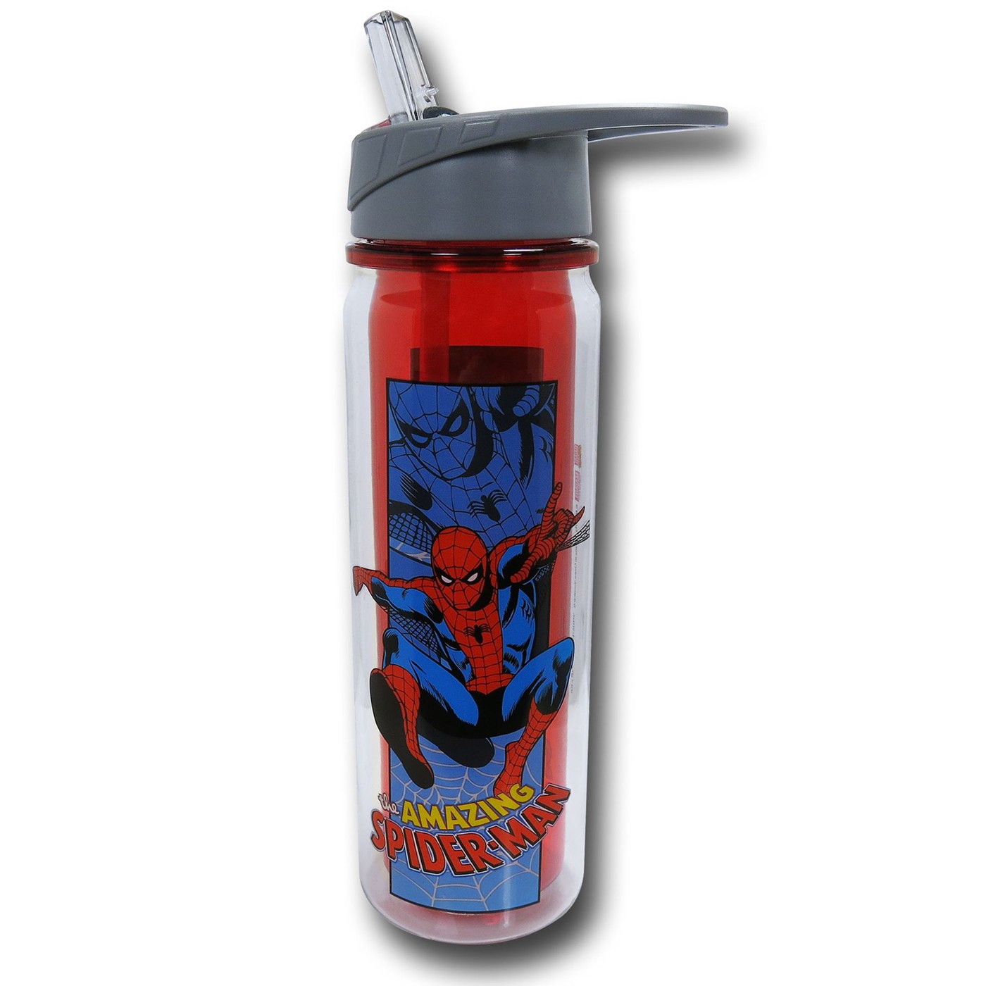 Spiderman Flip-Top Double-Wall Water Bottle