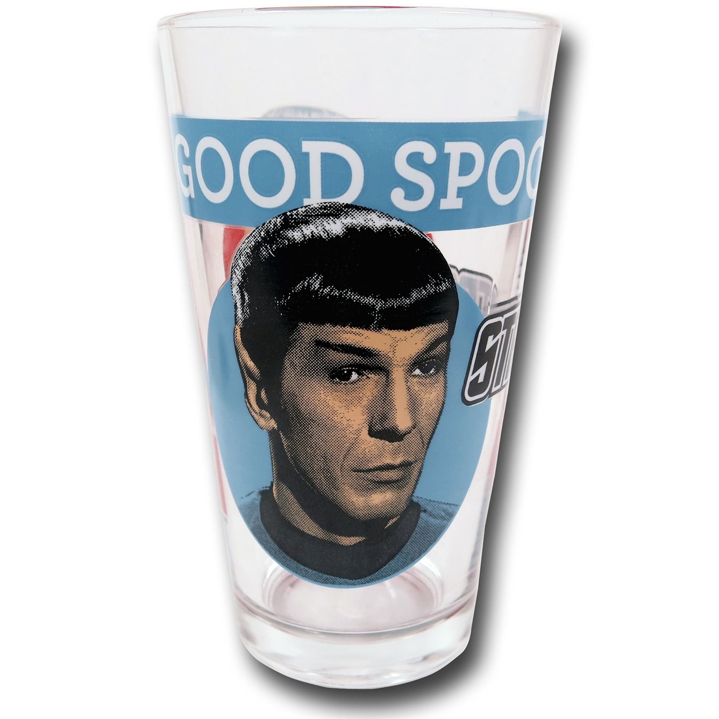 Star Trek Good and Evil Spock Pint Glass
