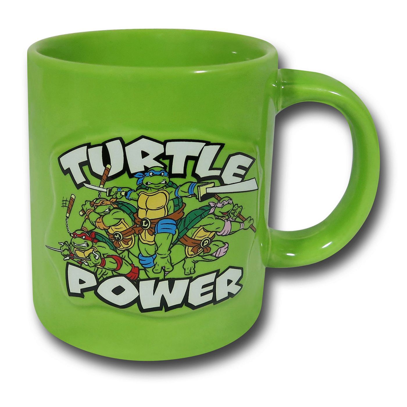 TMNT Turtle Power Embossed 20oz Mug
