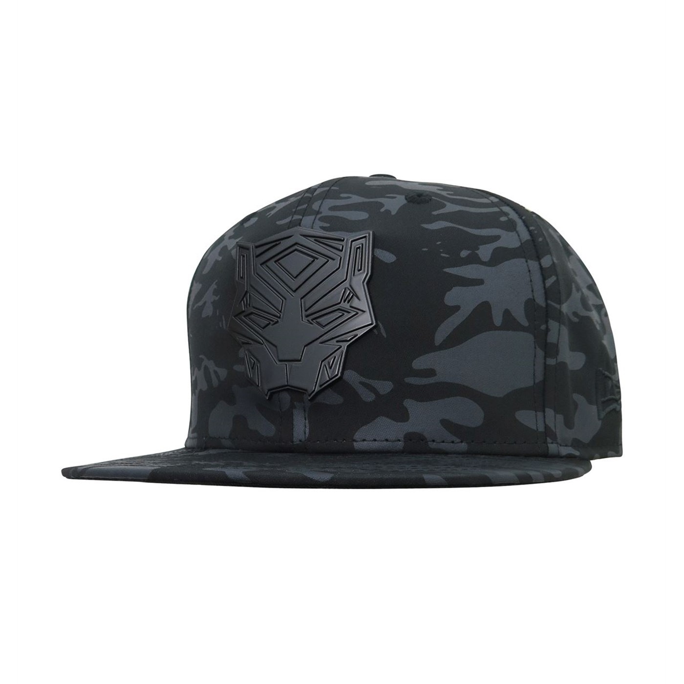 Black Panther Metal Badge with Camo 59Fifty Fitted Hat