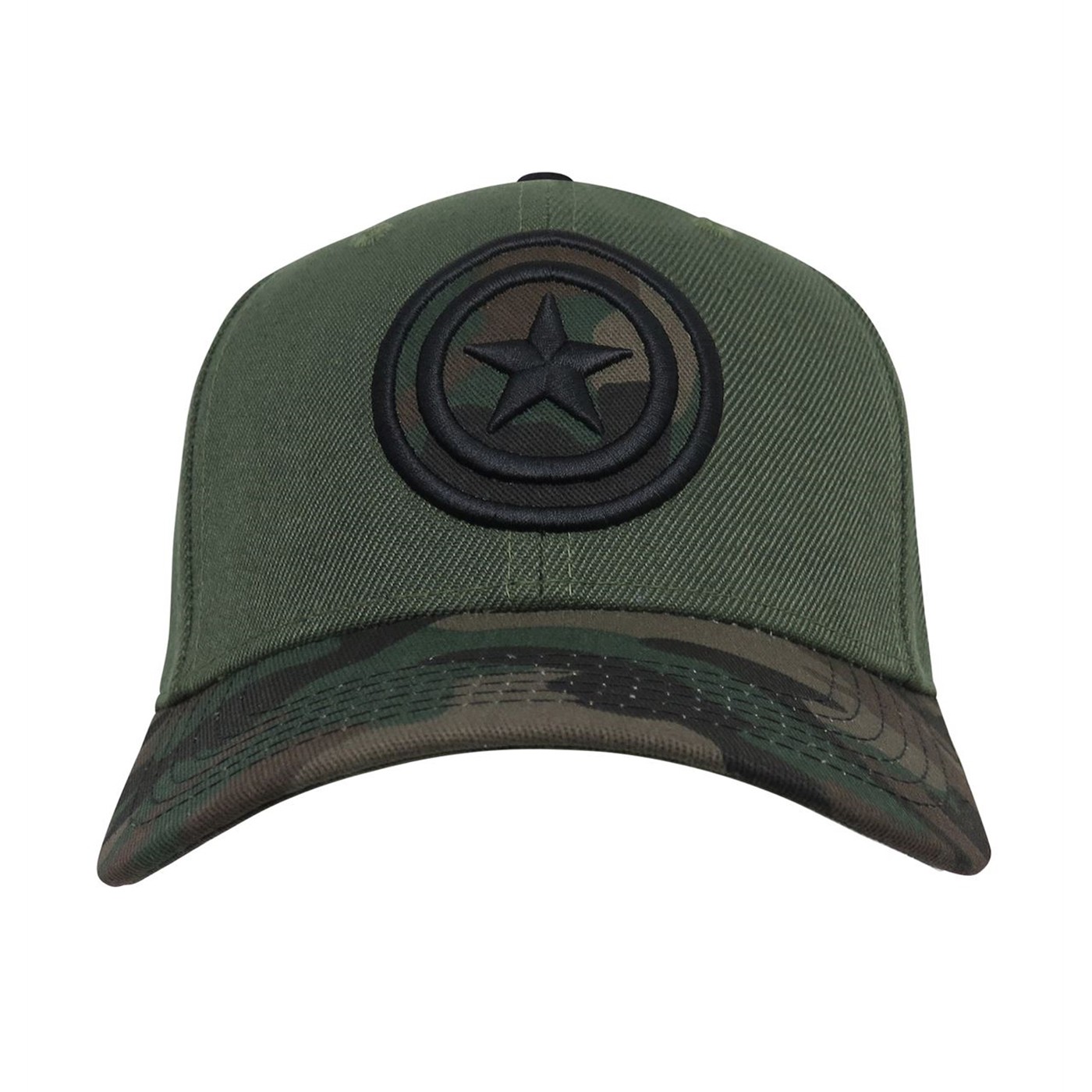 Captain America Camo Adjustable Snapback Hat