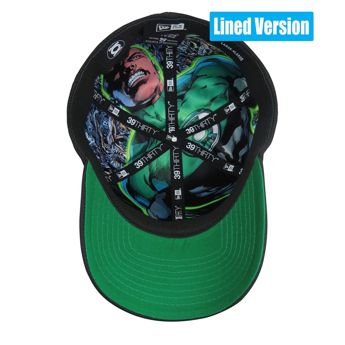 Green Lantern Black Glow Armor 39Thirty Fitted Hat