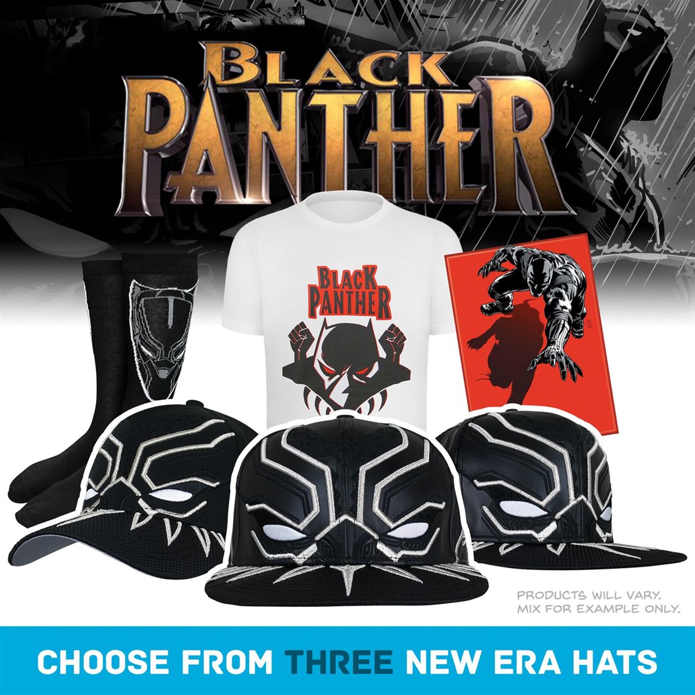 HeroBox Black Panther New Era Hat Box