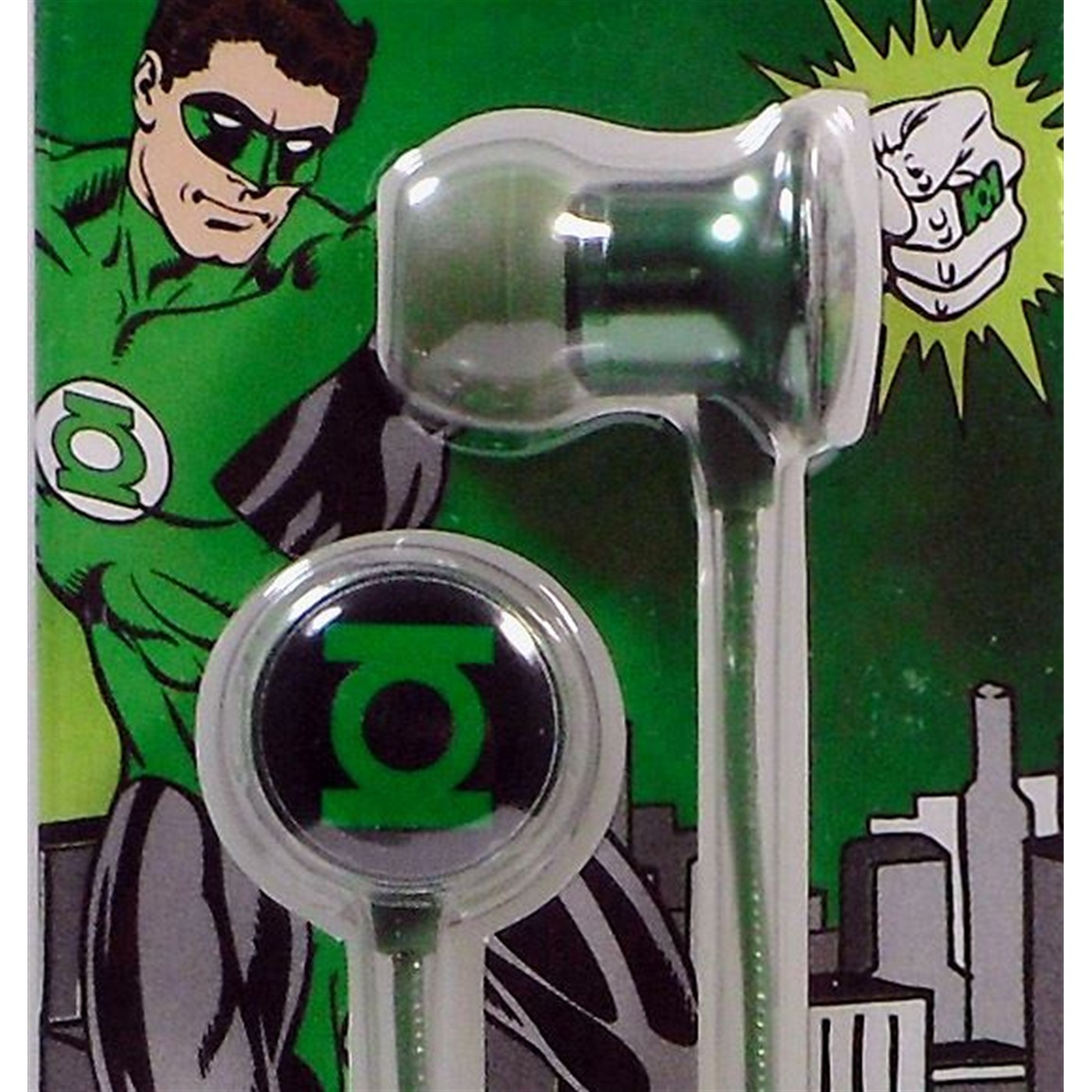 Green Lantern Symbols Metal Earbuds