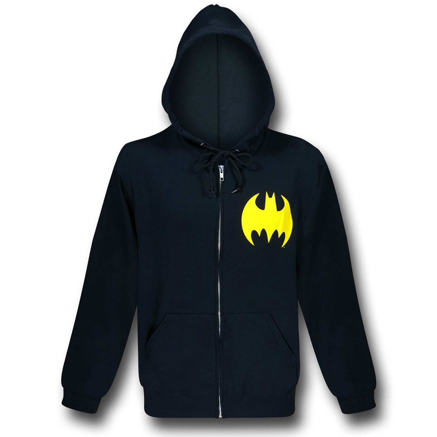 Batman Big Symbol Back Zip-Up Hoodie