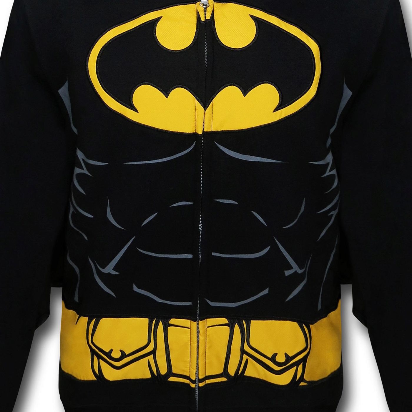 Batman Hooded Caped Belt Costume Zip-Up Hoodie