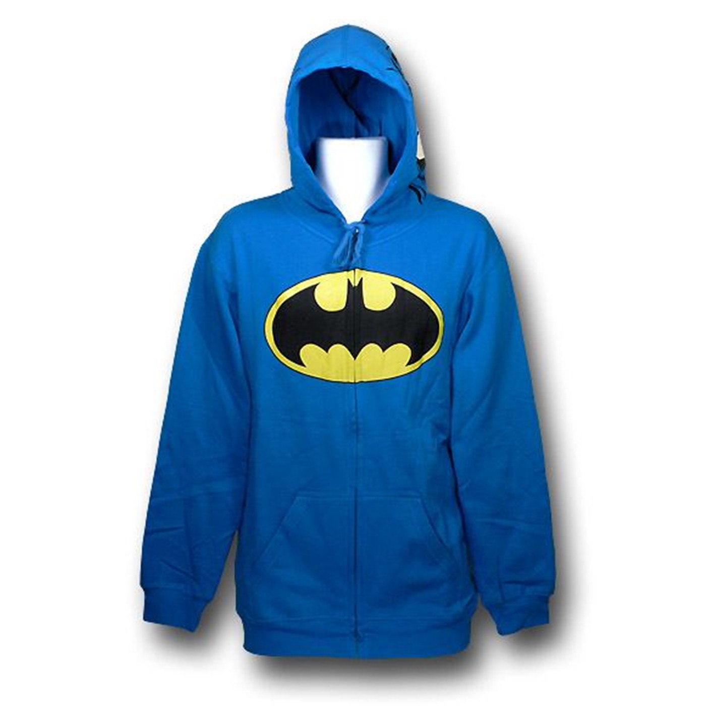 Batman Costume Sideward Glance Zip-Up Hoodie
