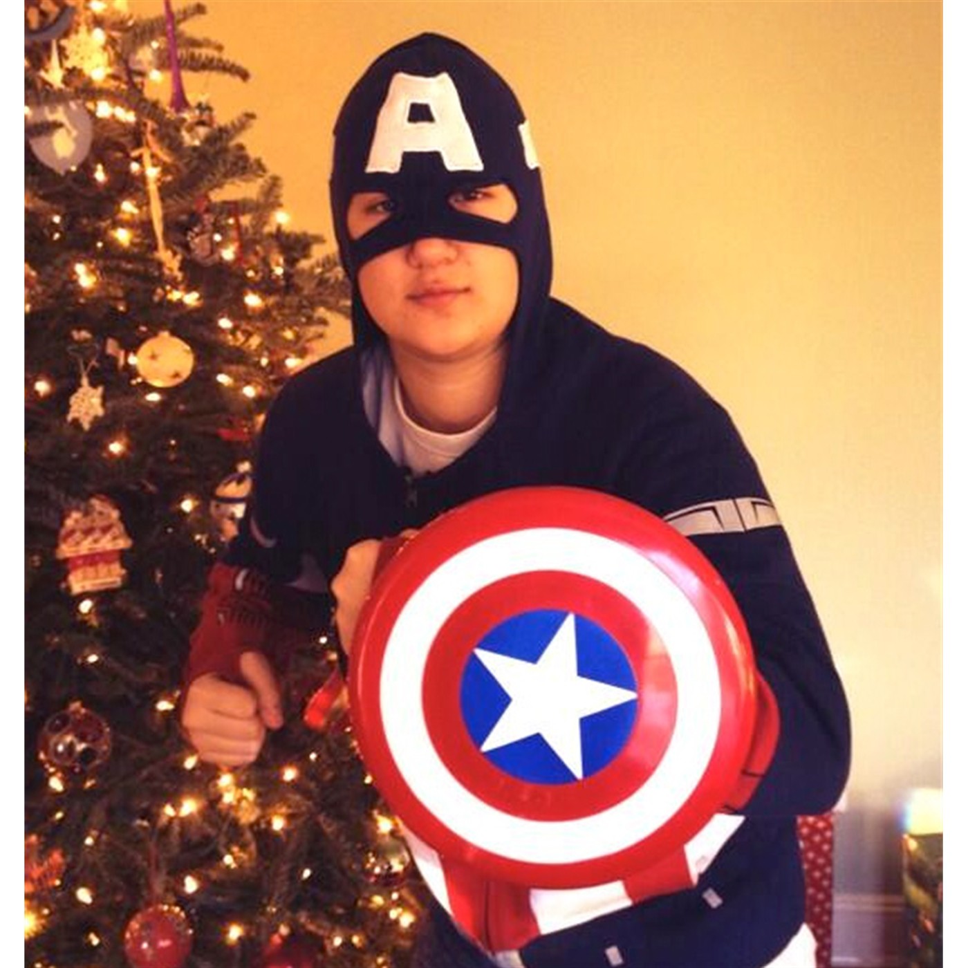 Captain America Movie Masked Costume Hoodie
