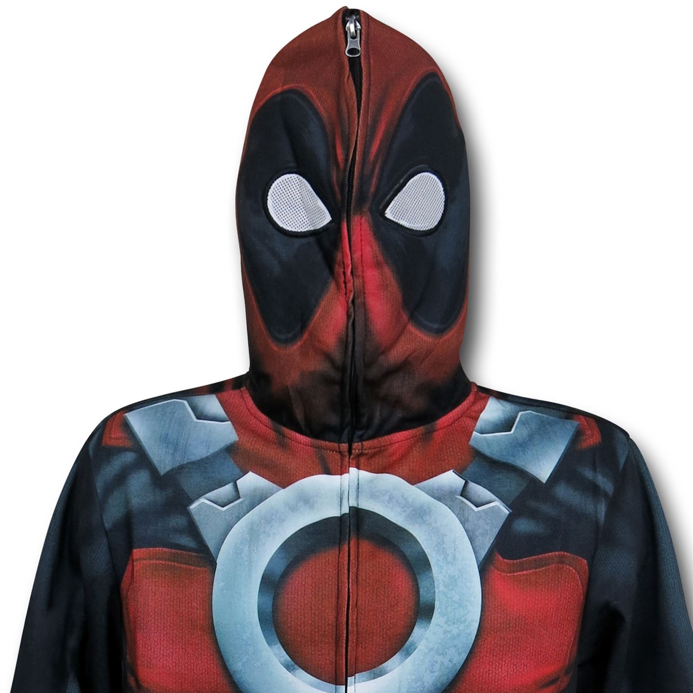 Deadpool Lightweight Sublimated Costume Zip Hoodie