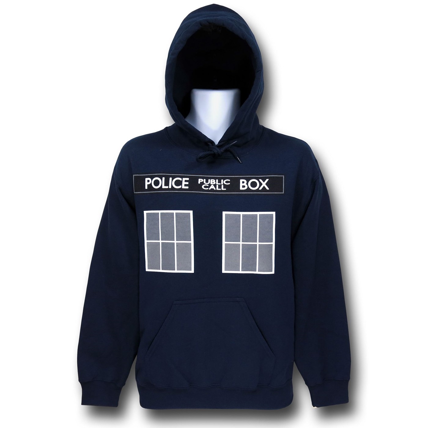 Doctor Who Blue Tardis Pullover Hoodie