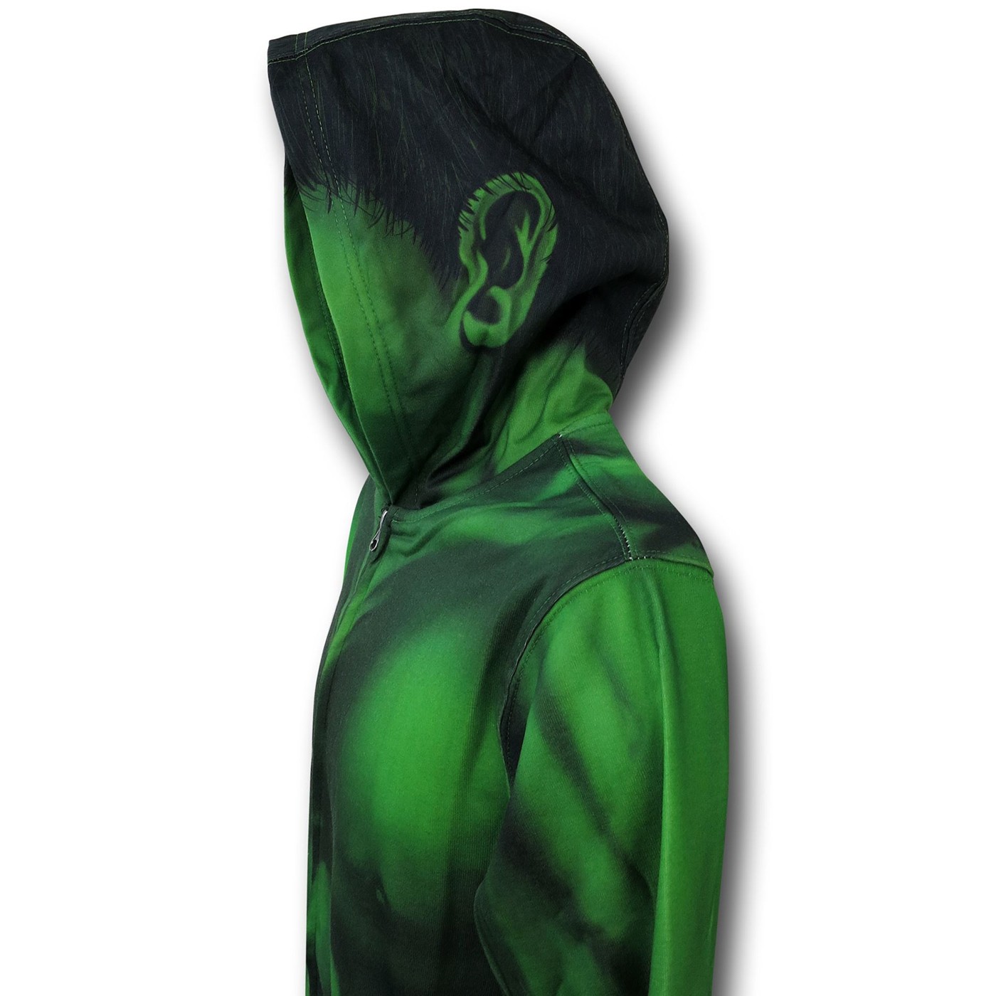 Hulk Lightweight Sublimated Costume Zip-Up Hoodie