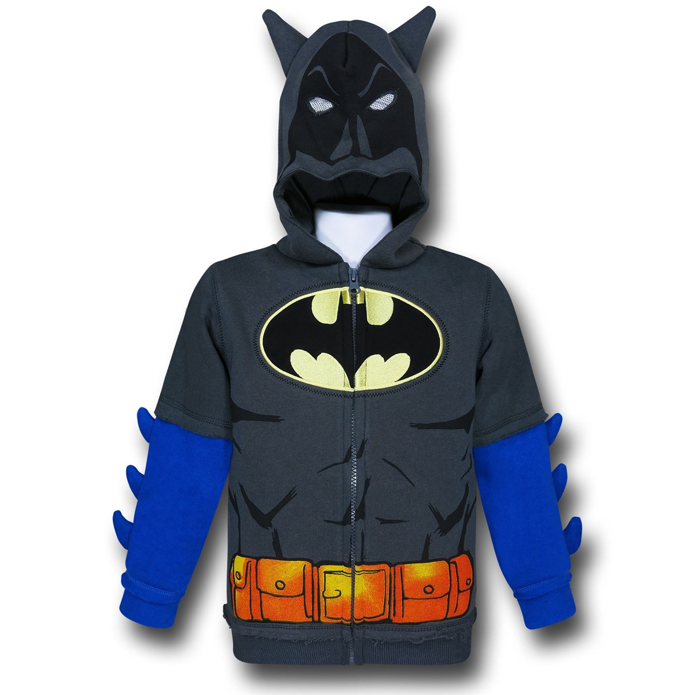 Batman Kids Muscle Costume Hoodie w/Cowl